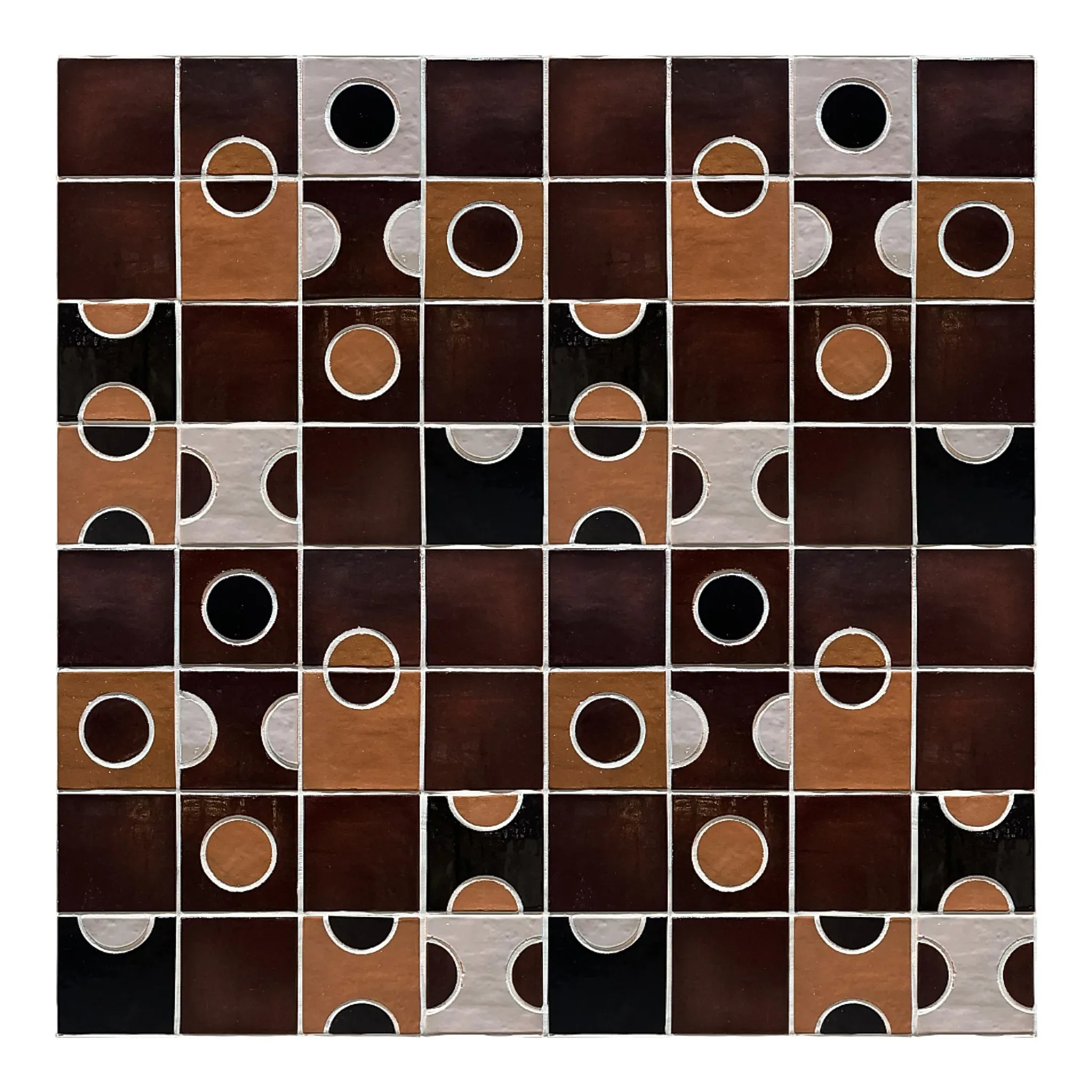 Circle Seramik Karo Kahverengi