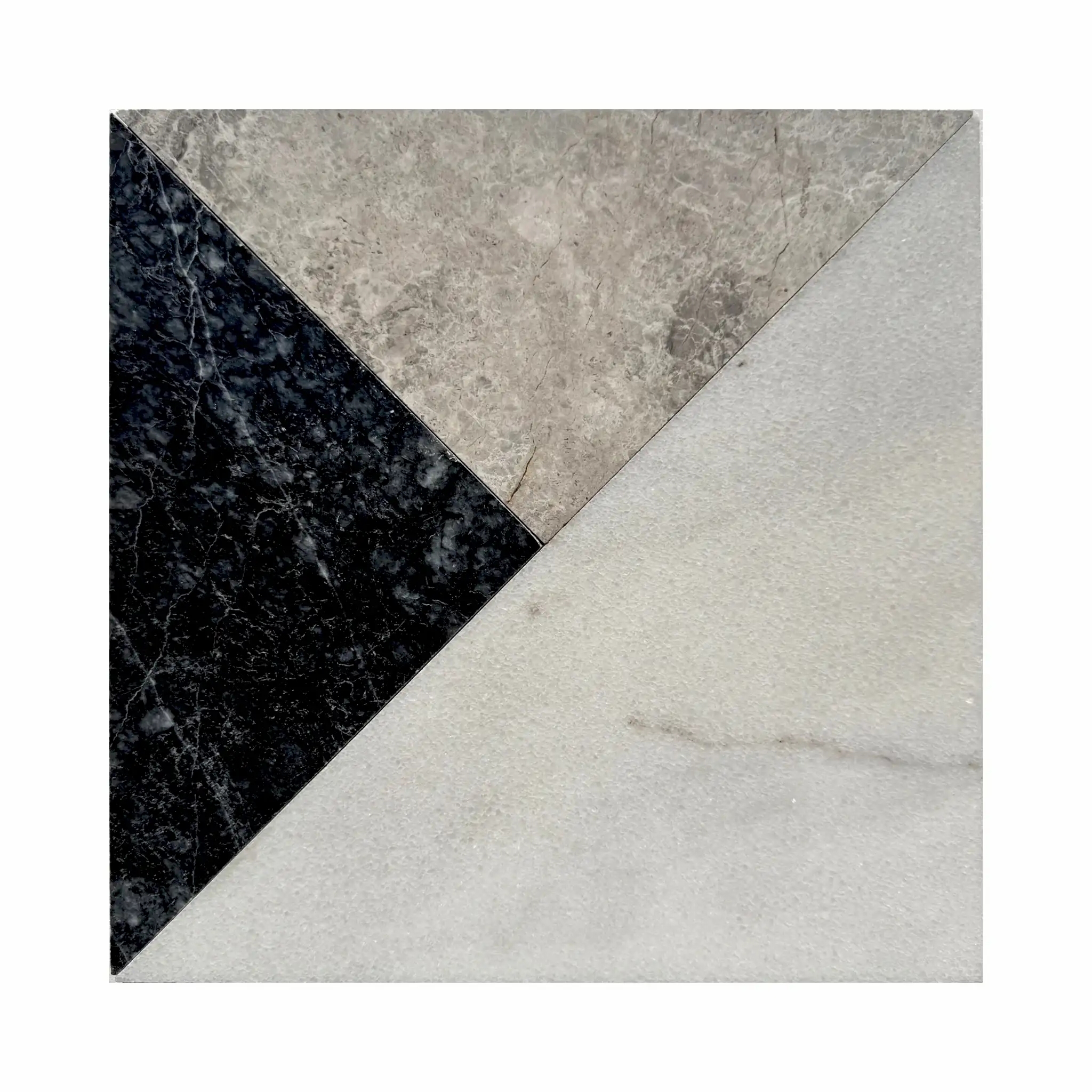 Myra Mermer Karo Beyaz Mix