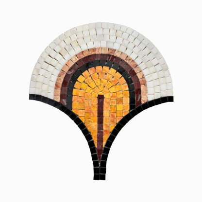 Ivory Mermer Mozaik Siyah Mix