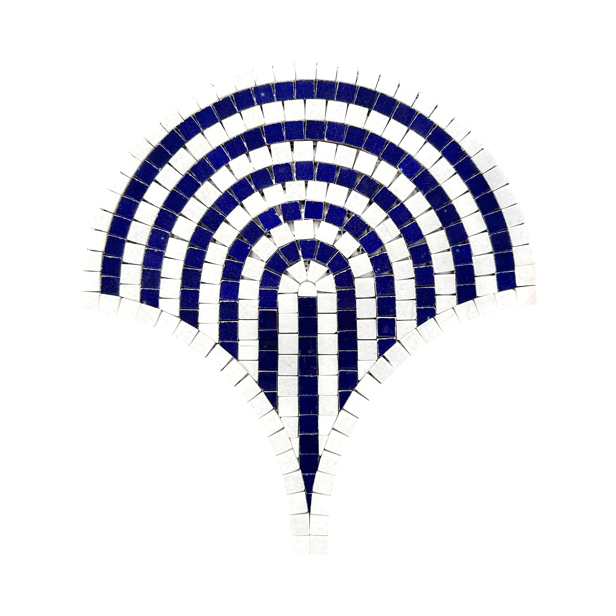 Ivory Mermer Mozaik Lacivert